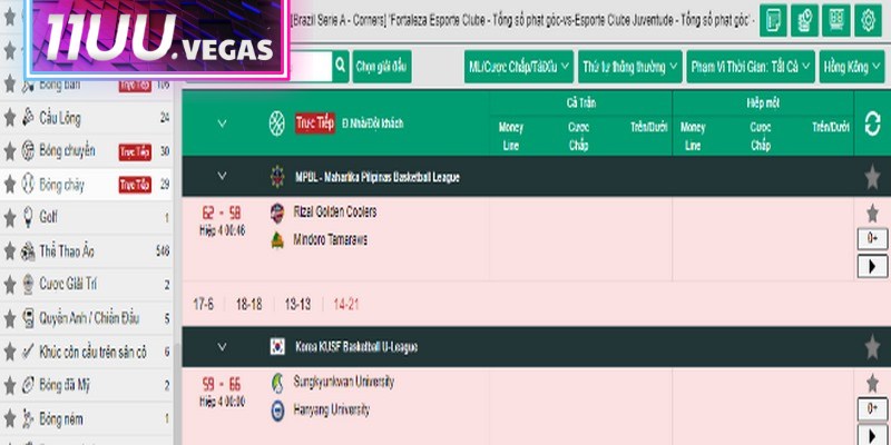 Sảnh Thể thao 11UU luôn được bet thủ lựa chọn bởi sở hữu nhiều ưu điểm